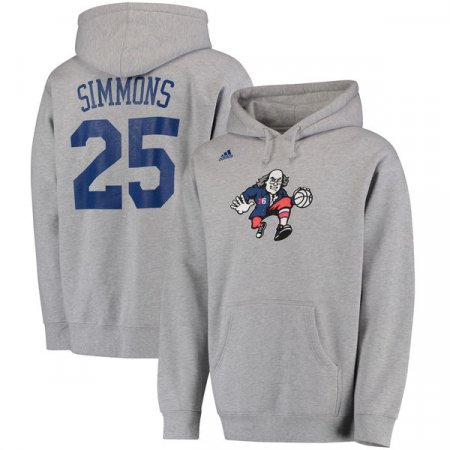 Philadelphia 76ers - Ben Simmons Name and Number NBA Mikina s kapucňou