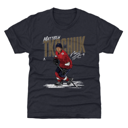 Florida Panthers Youth - Matthew Tkachuk Chisel Navy NHL T-Shirt