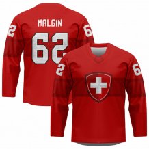 Switzerland - Denis Malgin Replica Fan Jersey